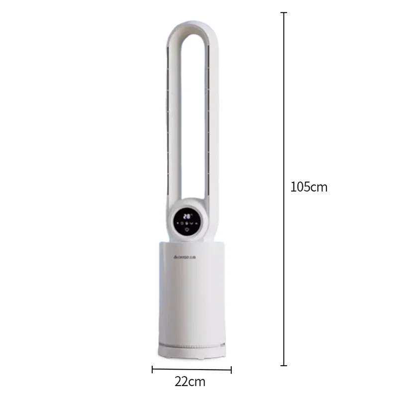 Household Bladeless Fan Large Wind Power Low Noise Vertical Energy-saving Floor Fan Desktop Remote Control Electric Fan