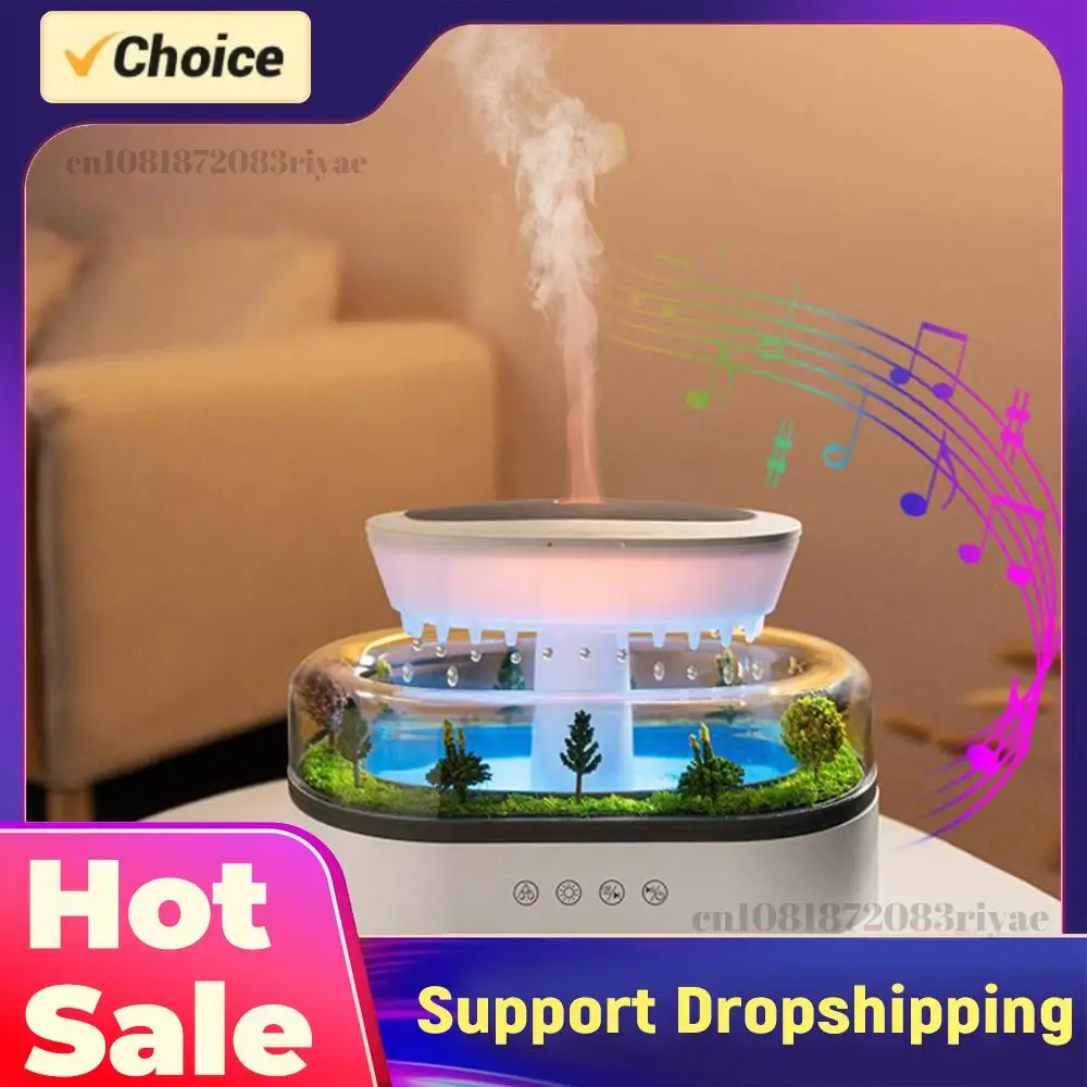 

Air Humidifier Water Drip Micro Landscape Essential Oil Diffuser with 7 Night Light Cool Mist Humidifier for Bedroom