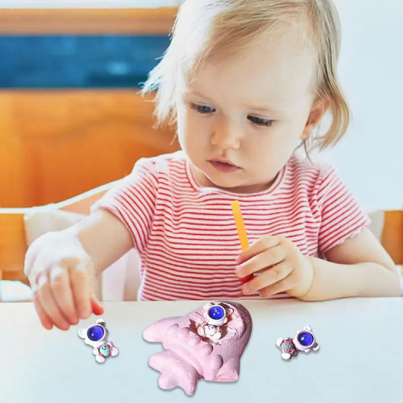 Gem Excavation Kit Rocket Shape Dig For Gems Crystal Digging Set Dig For Gems Gemology Mining Excavation Toys For Girls And Boys