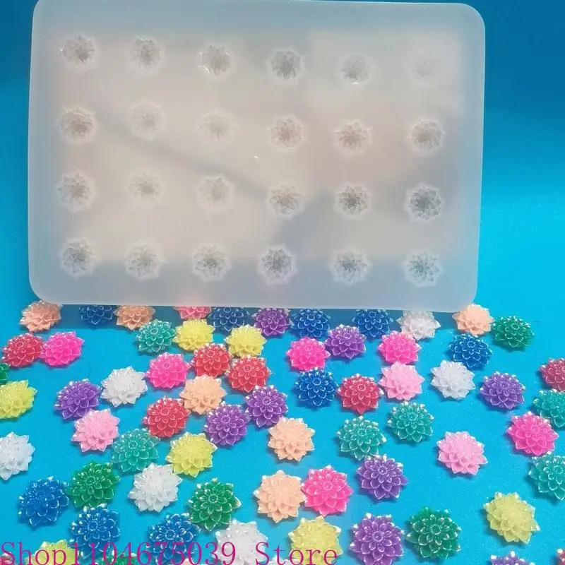 5ASD زهرة القرط عشيق راتنج السيليكون قوالب لوتس سحر الراتنج الايبوكسي صب لقوالب الشعر مقطع المجوهرات صنع الحرف اليدوية DIY