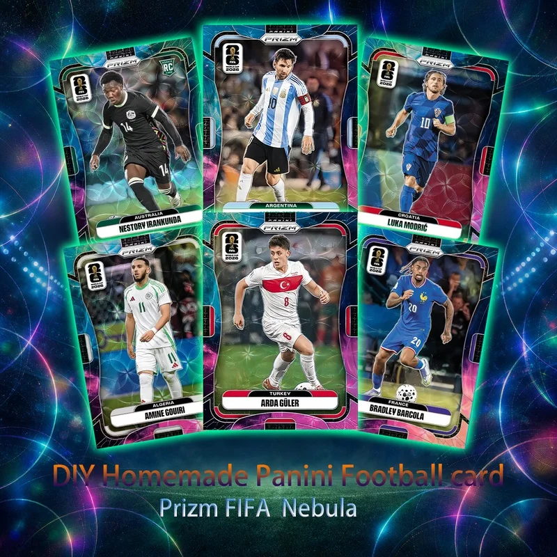 DIY Football Collectible Cards Panini 2026 FIFA Cristiano Ronaldo Messi Mbappé Haaland Neymar YAMAL Board Game Gift