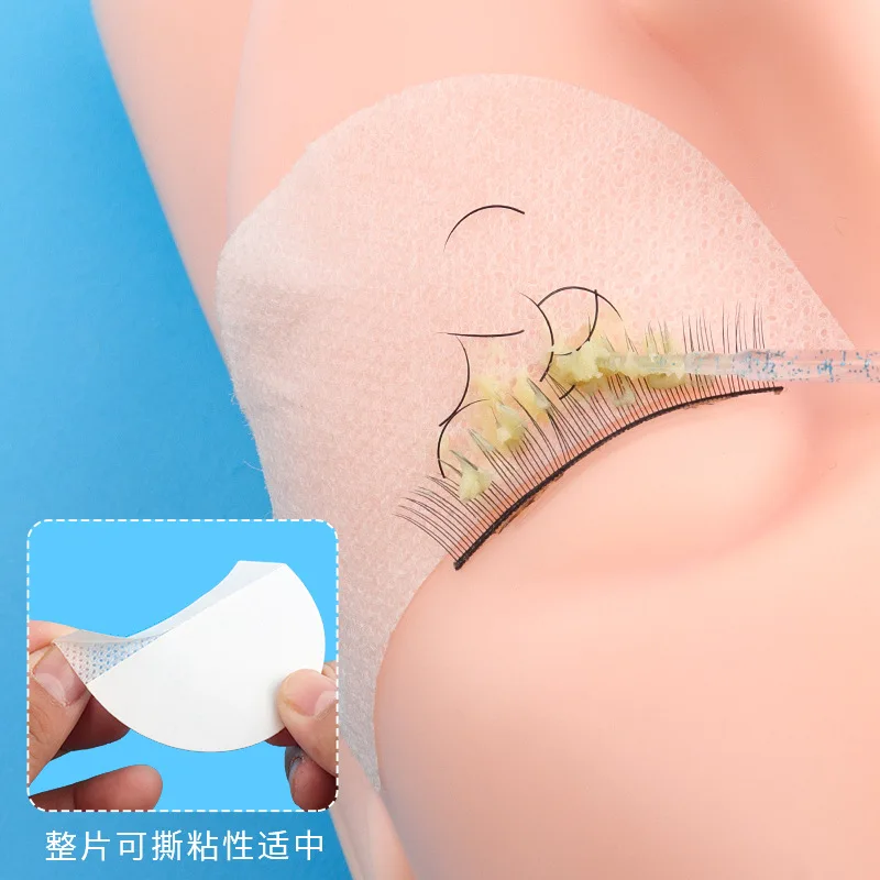 30/50pcs Non Woven Eye Patch Eyelash Isolation Pads Smoky Eyeshadow Barrier Sticker Lash Extension Protector Cotton Sheets