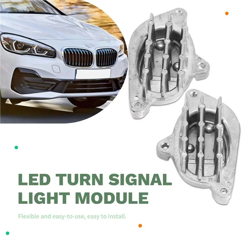 For BMW 2 Active Tourer F45 F46 4Pcs LED Turn Signal Light Module& Angel Eye Module-Part Numbers 63217491663, 63217491664-A74F - view 3