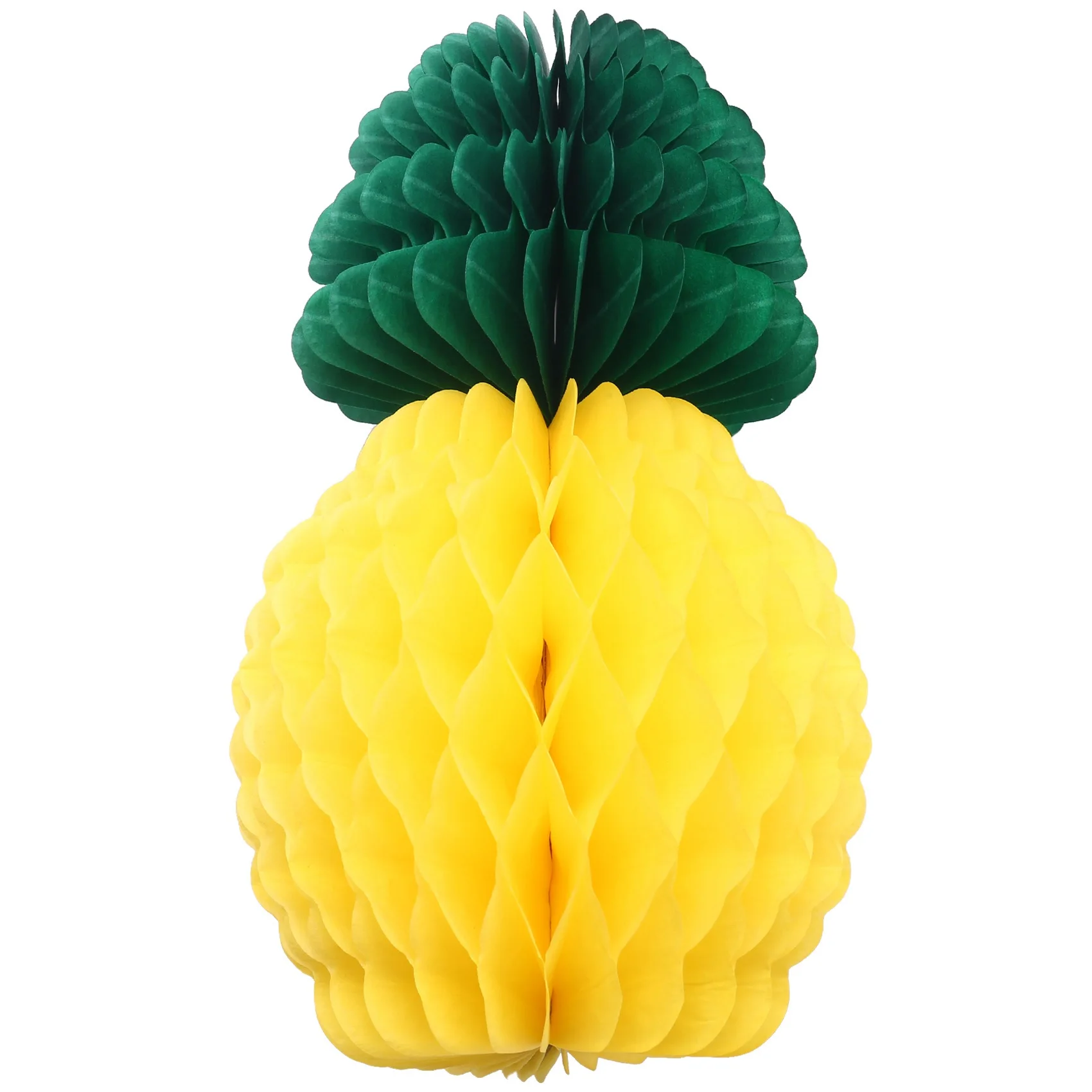 12 Pack Pineapple Honeycomb Centerpieces Tissue Paper Pineapple 8 Inch Party Supplies Table Hanging Decoration Hawaiian Luau