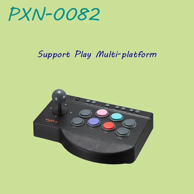 manette-de-jeu-d'arcade-pxn-0082--turbo-macro-4-ventouses-puissantes-joystick-d-pad-commutable