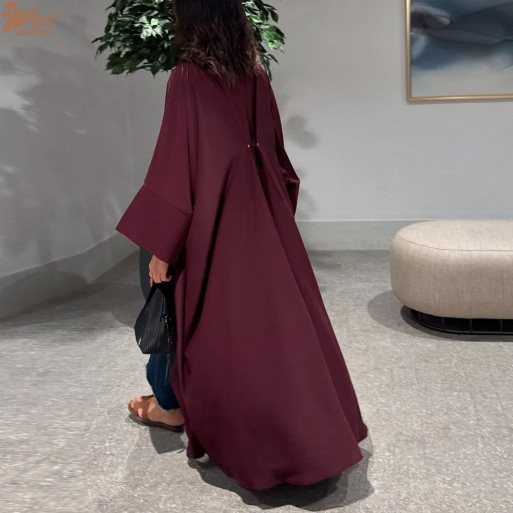 

Uni New Morocco Solid Open Abayas Batwing Sleeve Cardigan Muslim Woman Costume 2025