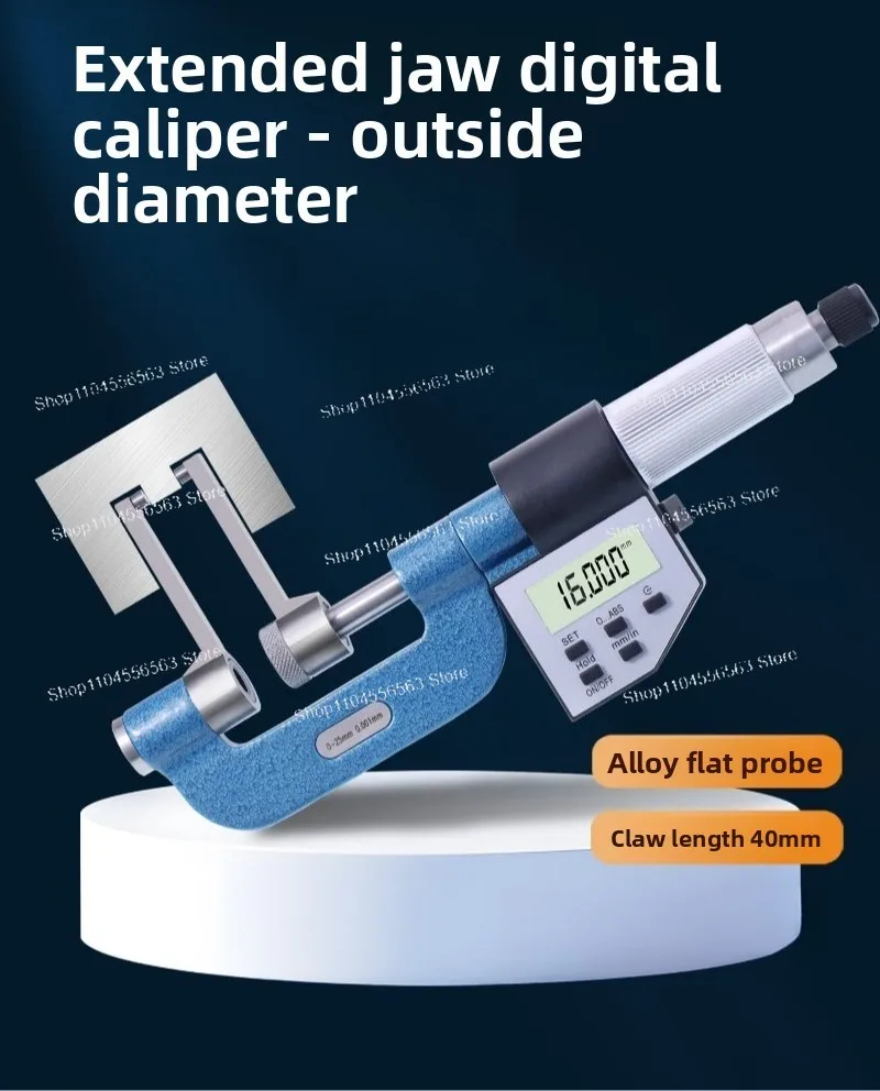 Extended Digital Claw Outer Diameter Micrometer Precision Claw Type Measurement High Precision Industrial Grade Waterproof