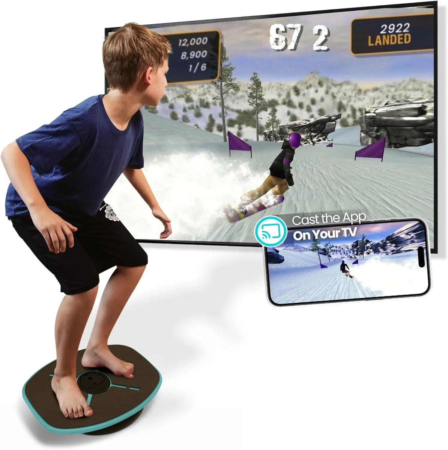 

Smart Balance Board with App, 12 Games for Core Training & Coordination