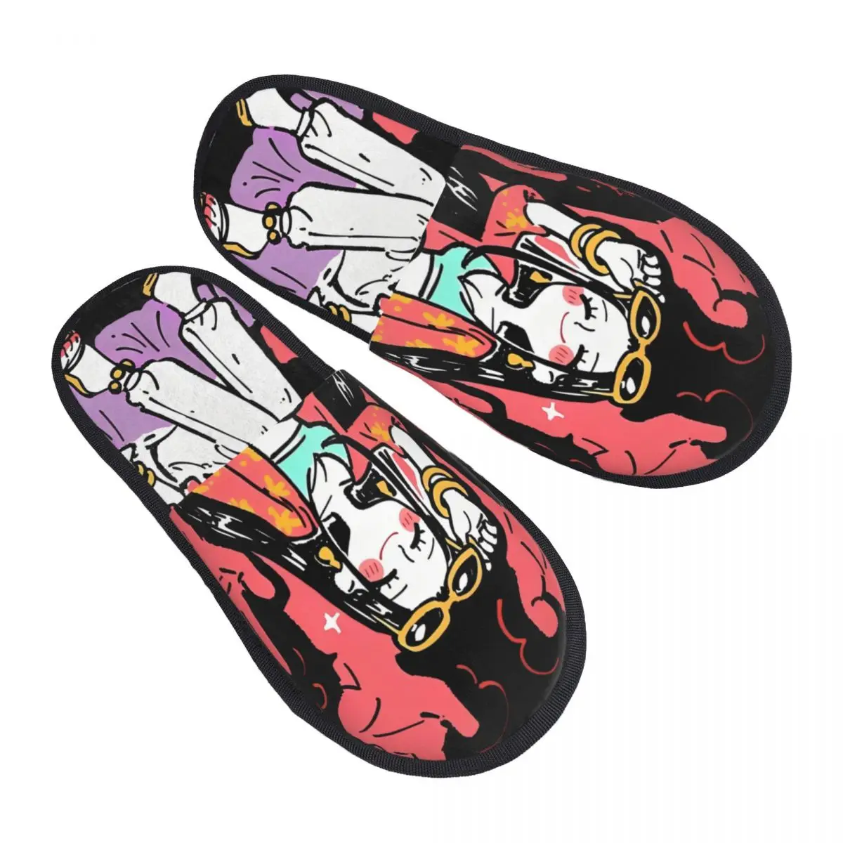 

Custom B-Boaes H-Hancockes Snake Anime Cute Memory Foam Slippers Women Comfy Warm House Slippers