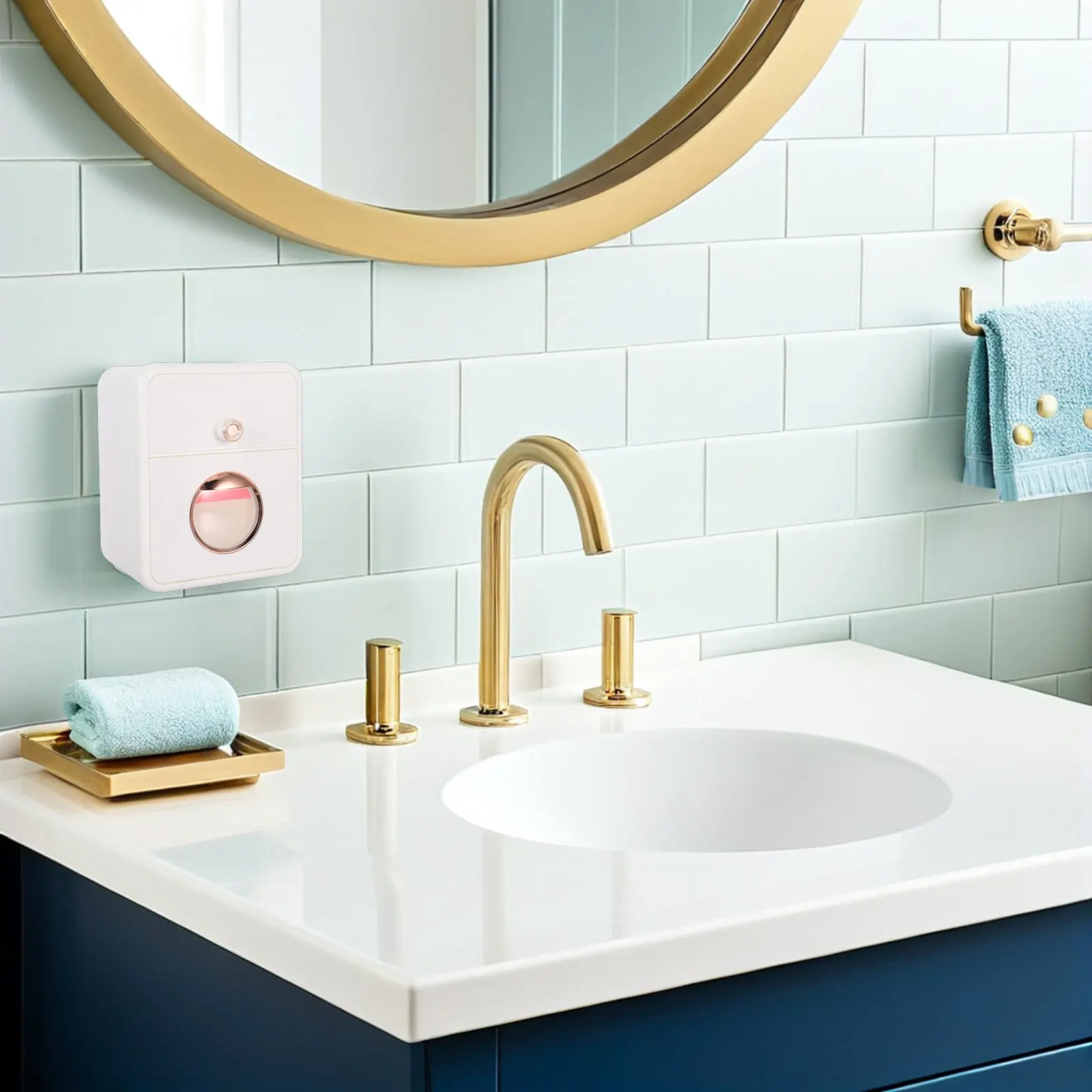 Storage Drawers Toilet Paper Protector Towel Holder with Shelf Tissue Dispenser Holders for Bathrooms White Wall-mounted