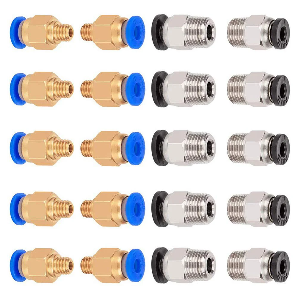 10 sztuk PC4-M6 PC4-M10 złączka pneumatyczna PC4-M10 dla Creality Ender 3/3 Pro/3 V2 Ender 5/5 Pro/5 Plus CR-10 części drukarki 3D