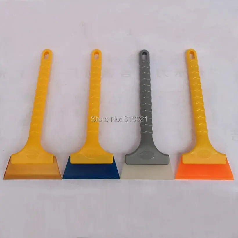 Qili With Soft Rubber Material Snow Scraper Squeegee Tools QH-10 Long Handle Car Full Body Rubber Ice Scraper Snow Brush