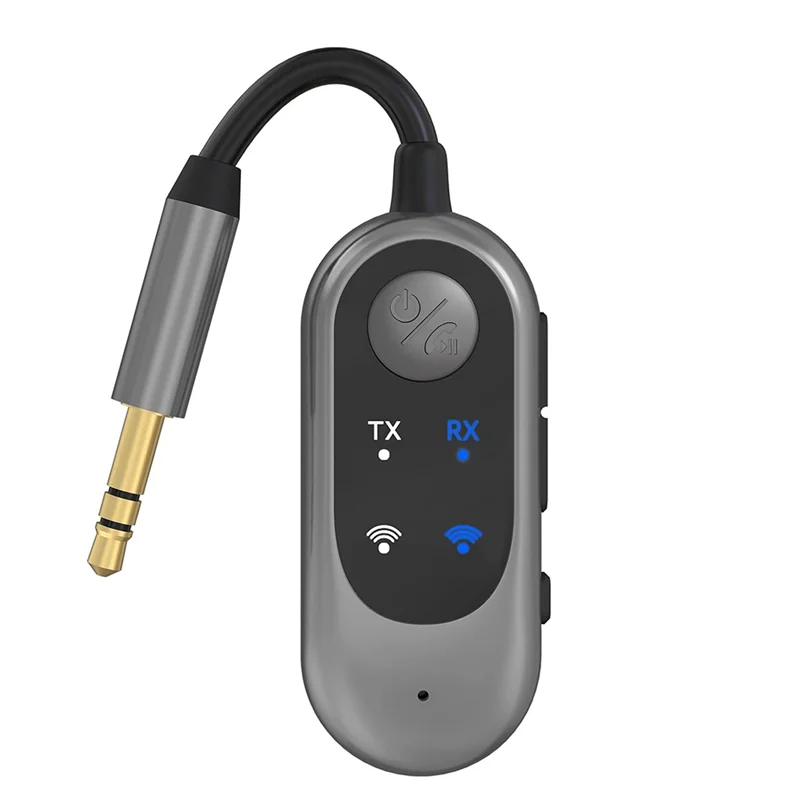 Pemancar Audio Nirkabel Bluetooth untuk Headphone Adaptor Jack Audio 3.5Mm untuk TV, Pesawat, Mobil, PC, Peralatan Gym-Y41A