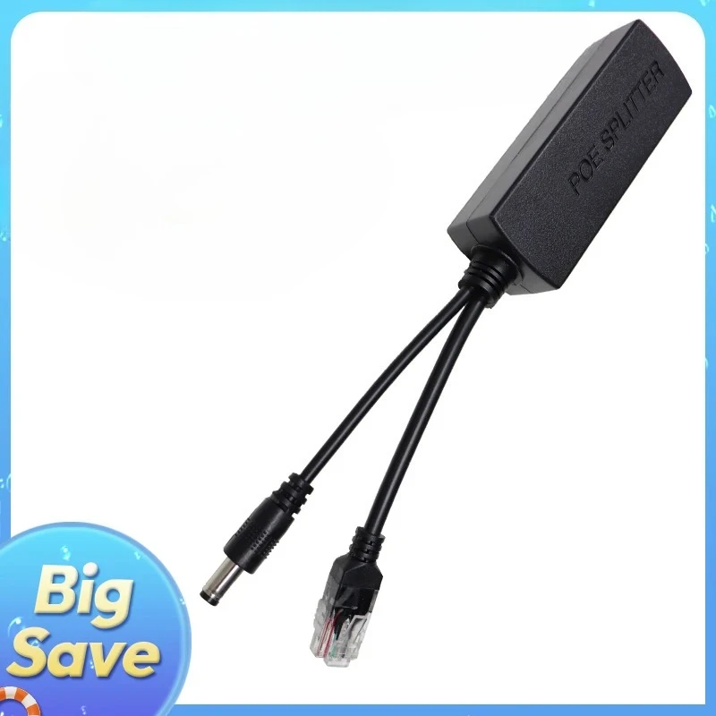 

POE Splitter 24V to 12V IEEE 802.3af Output Power Over Ethernet Splitter Adapter Security System (Plug and Play)
