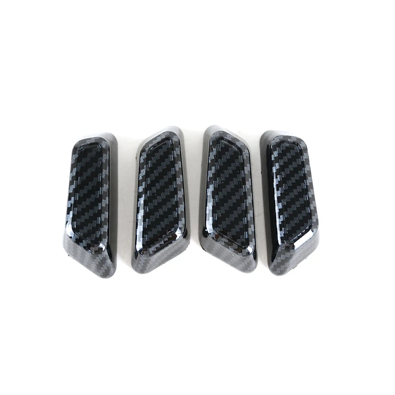 Carbon Fiber Color Seat Adjustment Buttons Decoration Cover Trim For Audi Q3 2019-2022 Car Styling Interior Accessories