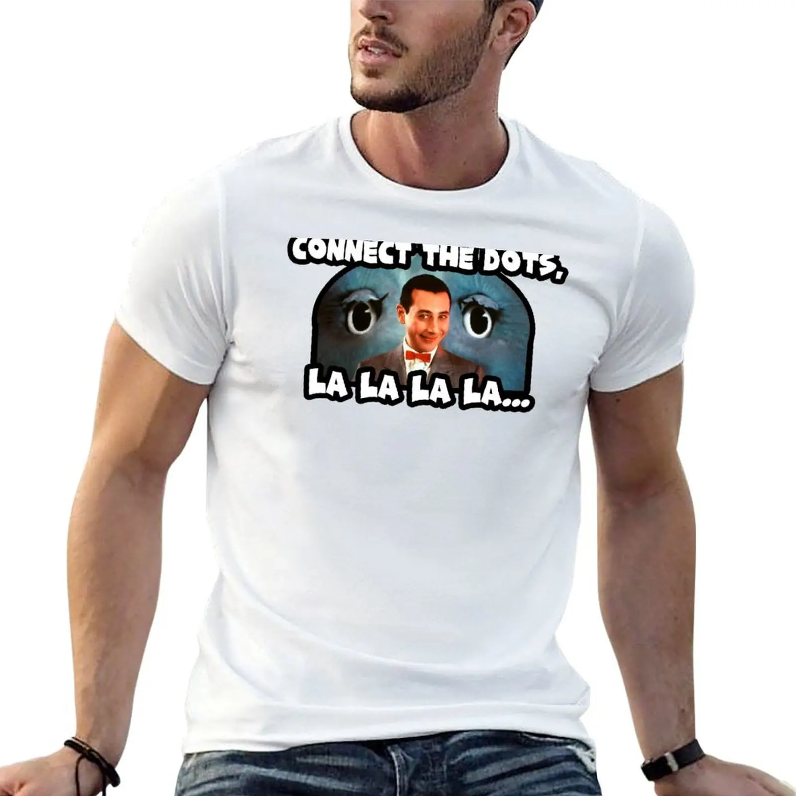

CONNECT the dots la la la - meka hiney ho - Pee-Wees Playhouse - Saturday morning cartoons 80s kid T-Shirt