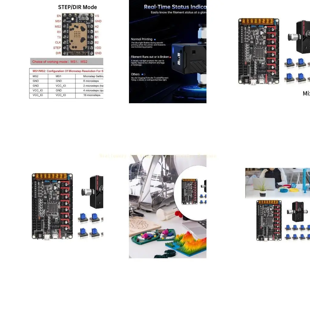 

OctopusV1.1 Control Board +BTT SFS V2.0 FilamentSensor for Voron2.4 Printer