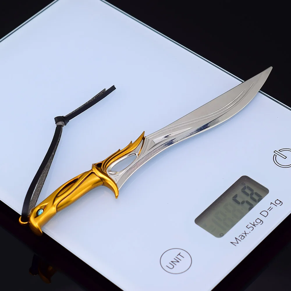 18cmValorant Soveregin espada juego periféricos Metal modelo Weapo accesorios decoración de escritorio adornos colgante llavero juguetes de regalo