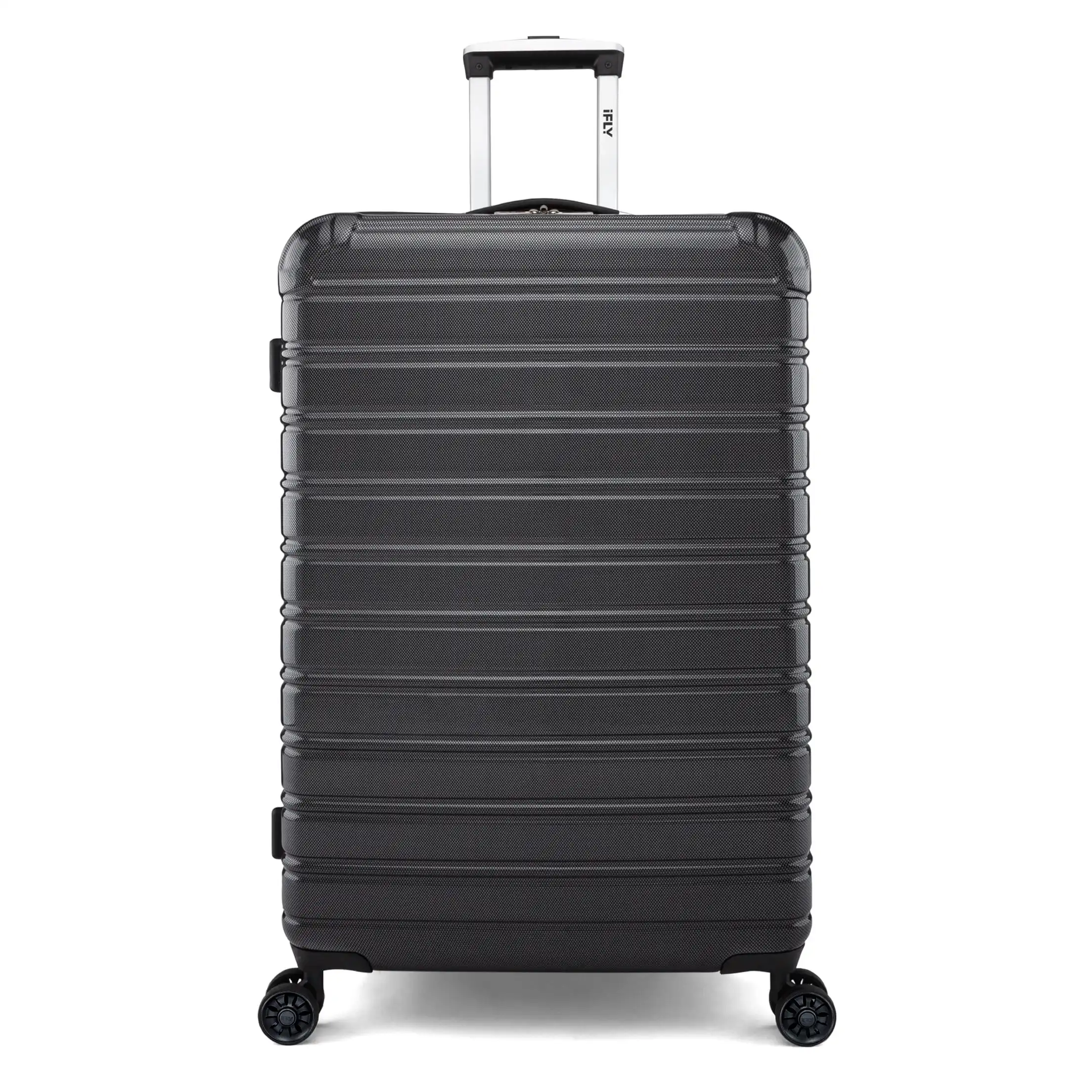 

iFLY Hardside Fibertech Luggage 28" Checked Luggage, Black