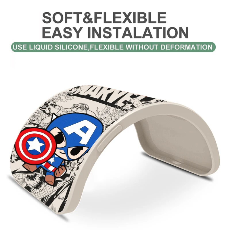 Marvel Logo Spiderman Voor Iphone 15 14 7 8 Plus 13 12 11 Pro Xs Xr Xs Max 13 12 Mini Telefoonhoesje Vloeibare Siliconen Hoes Carcasa