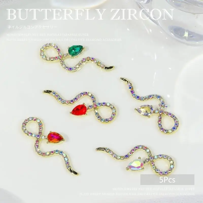 سحر الأظافر R3MF مع أحجار راينستون الذهب الفضة الماس الأظافر الفنية الفنية الفنية الأظافر