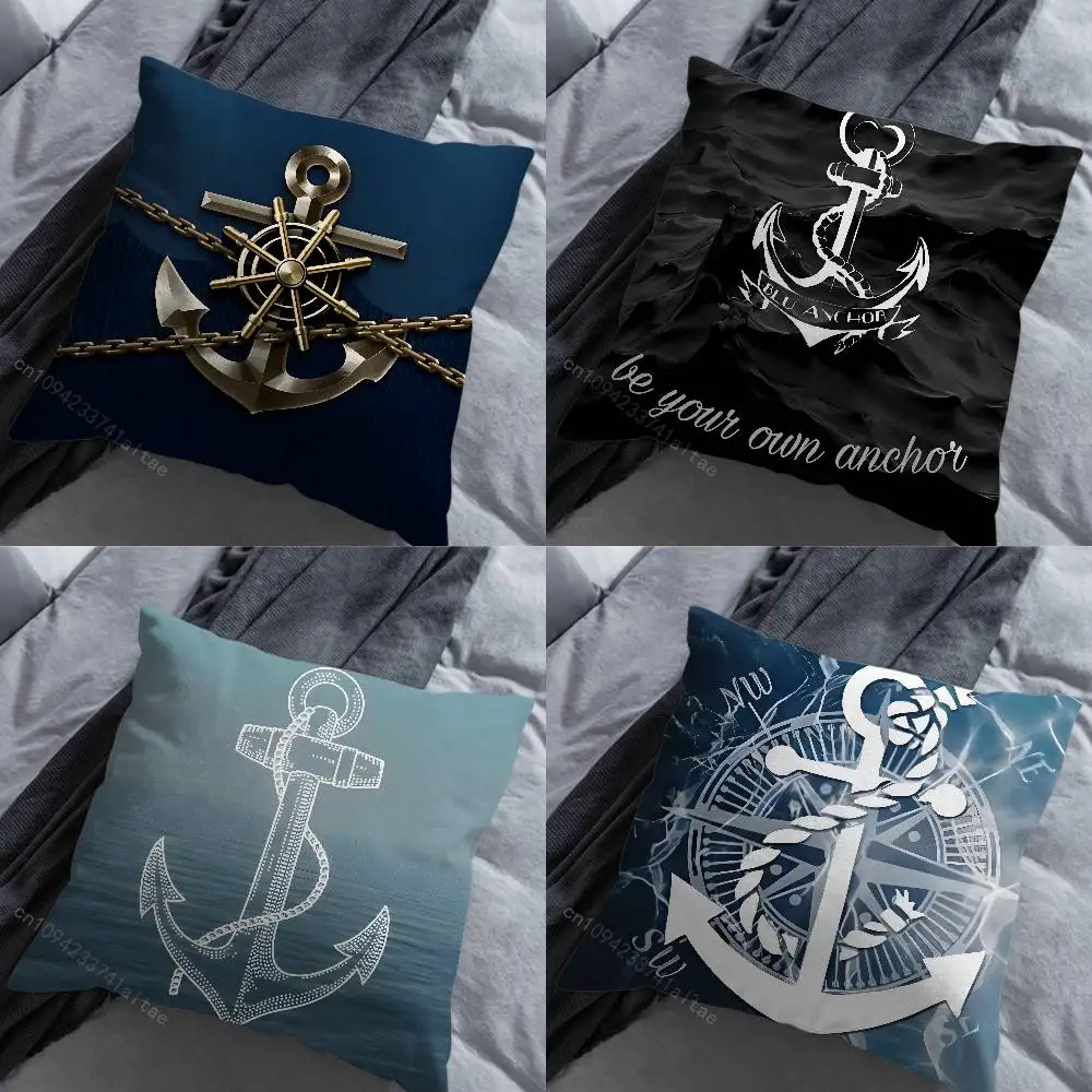 

Boat Ship Art Anchor Various Sizes Square Pillow Case For Car Home Bedchamber Decor Birthday Gift