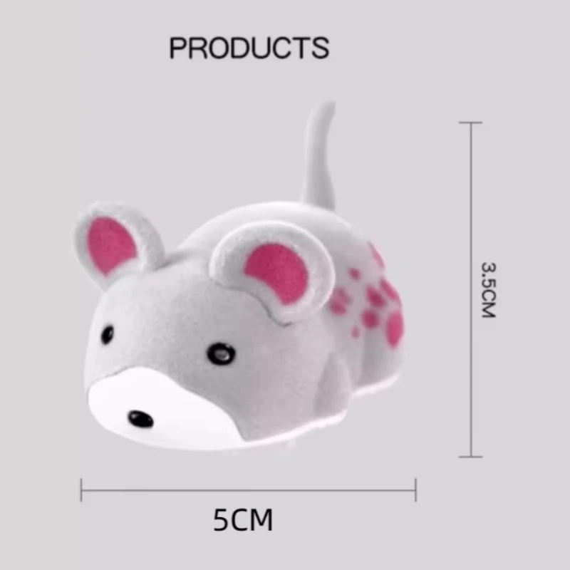 Brinquedo eletrônico para gatos, simulação interativa, mouse em movimento automático, mouse vibratório para gatos, brinquedo para gatinhos, exercício interno, brinquedo para animais de estimação