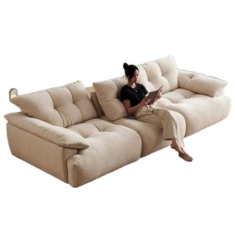 Living room sofa down cloud chenille fabric lily sofa