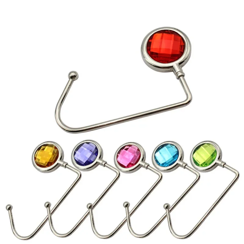 Metal Handbag Table Hook Hanger Hook Crystal Desk Hanger Multiple Umbrella Bag Desk Hanger Purse Bag Christmas Socks Hook Holder