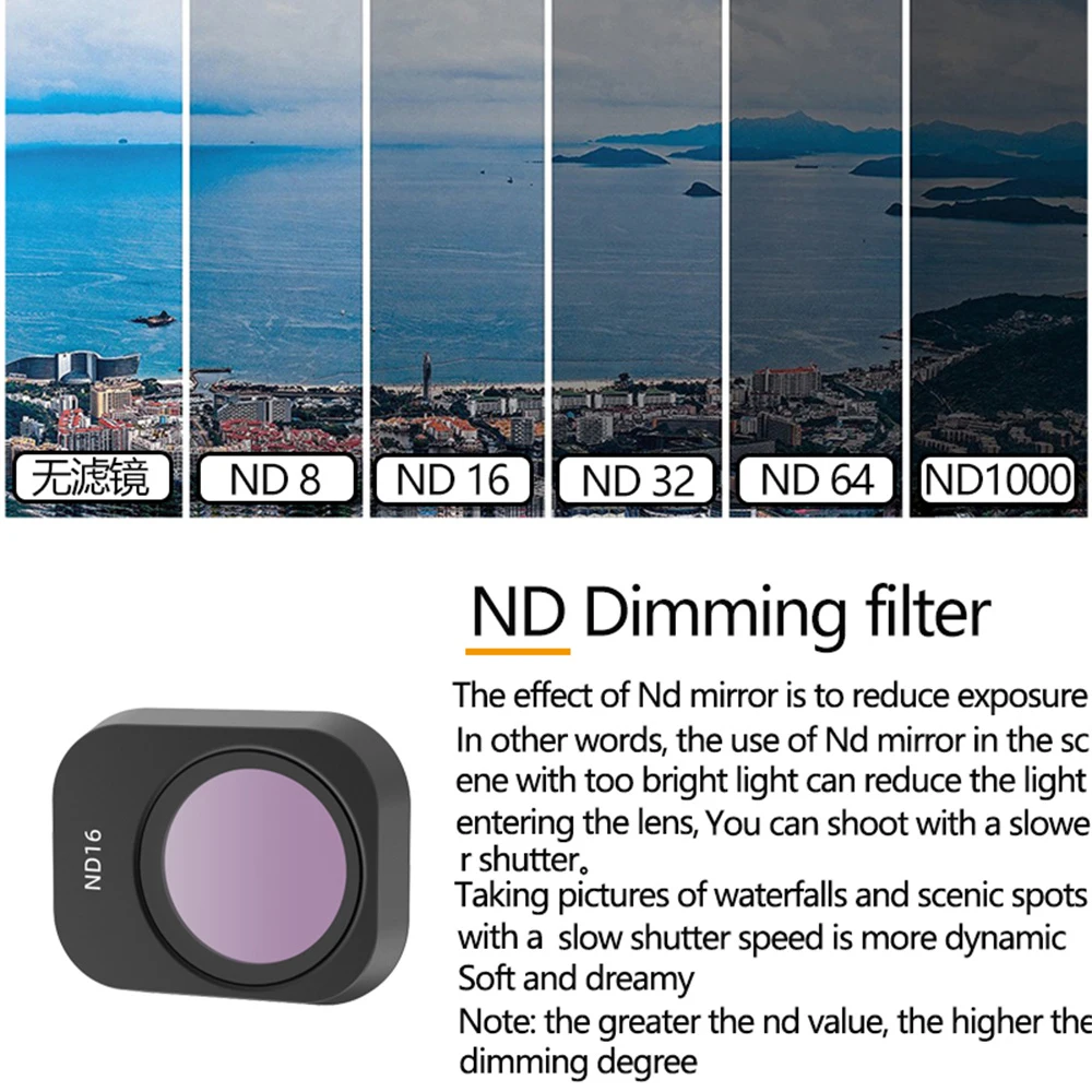 ل DJI Mini 3 Pro عدسة الكاميرا تصفية MCUV CPL ND8 ND16 ND32 ND64 ND256 ND/PL مجموعة مرشحات ل DJI Mini 3 ملحقات طائرة بدون طيار مجموعة