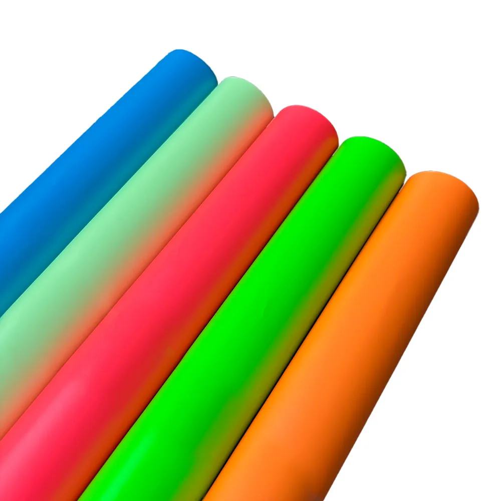 5-farbige, im Dunkeln leuchtende, selbstklebende Vinylfolie/Rolle für den Außenbereich, Leuchtfolie, DIY, Glas, Neon, Wandbecher, Heimdekoration, Aufkleber