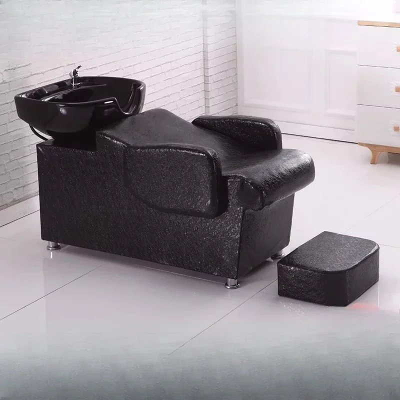 

Comfortable Professional Salon Chair Retro Modern Hair Salon Exclusive Shampoo Chairs Luxury Reclining Meuble Salon Furniture