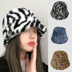 Fashionable Plush Retro Fisherman Hat Autumn and Winter Thick Warm Windproof Female Basin Hat