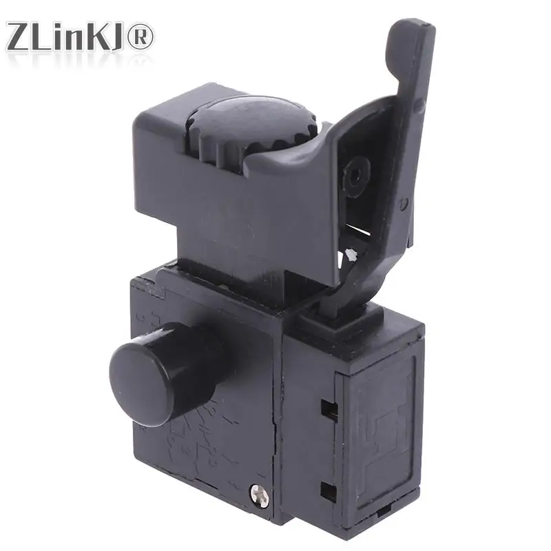 FA2-4/1BEK Black Electric Drill Speed Control Push Button Trigger Button Switch  Lock On Power Tool Accessories Dropshipping