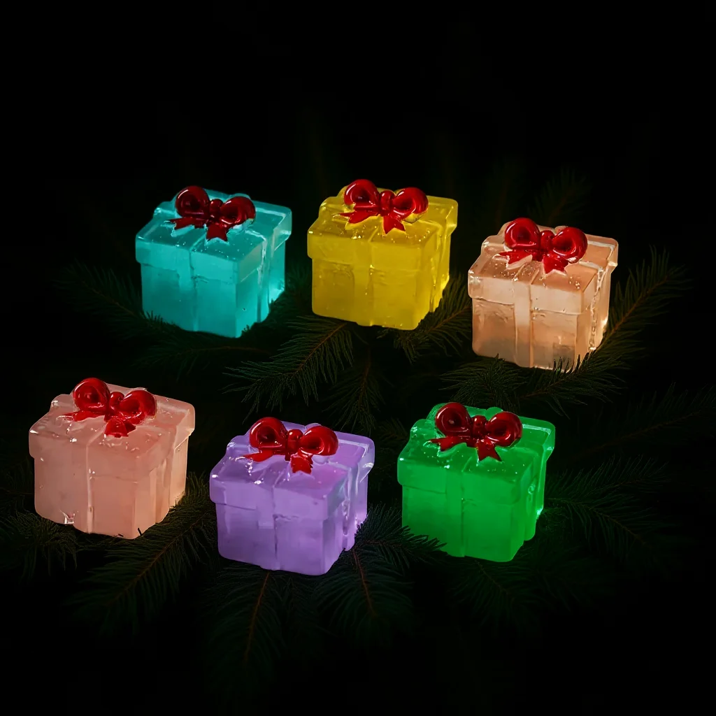 Micro Landscape Ornament Cute Tabletop Decorative Ornament Resin Christmas Decoration Square DIY Decoration Accessory For Micro
