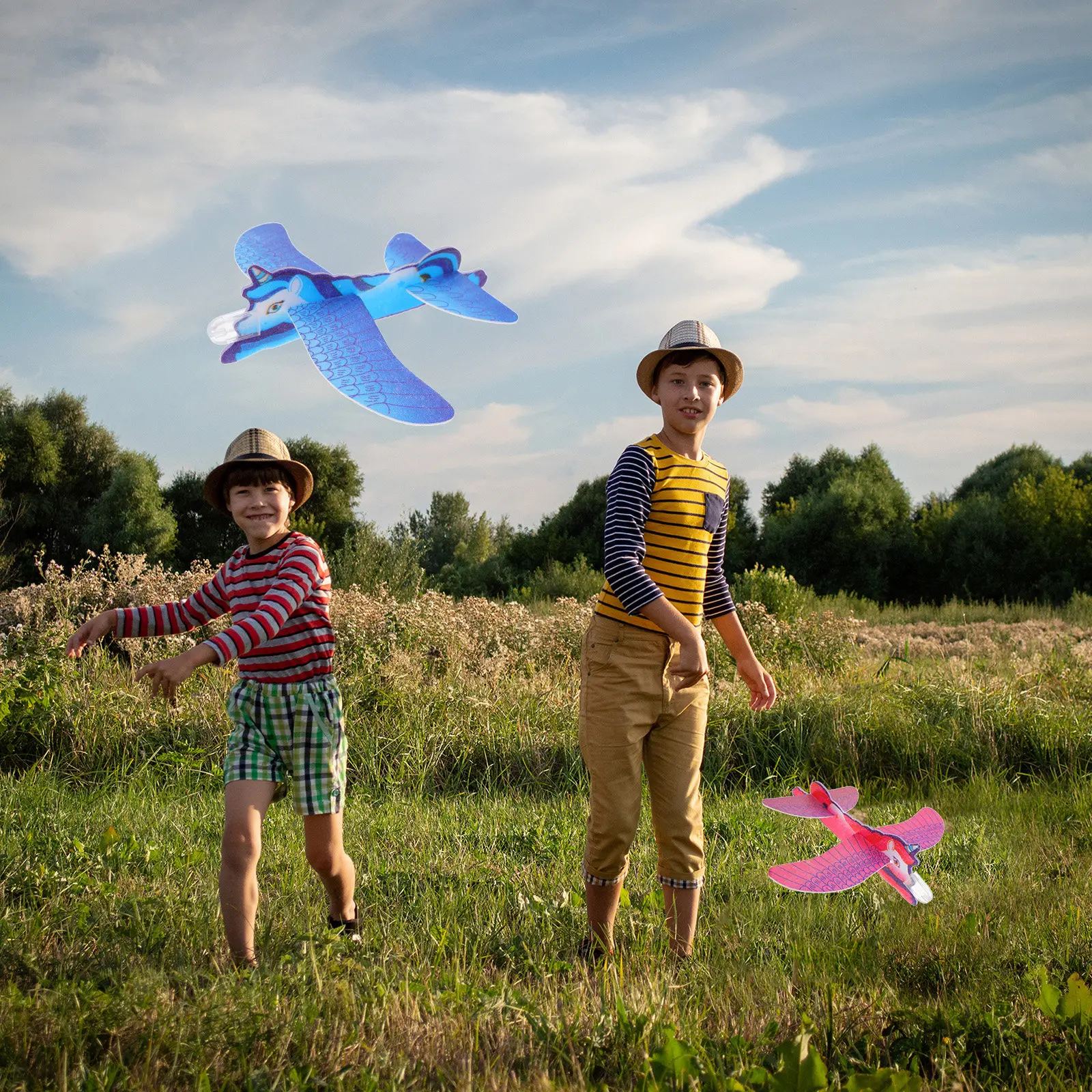 

Набор из 10 пенопластовых самолетов-планеров для детей: сувениры для вечеринок, украшения на день рождения, уличные летающие самолеты для мальчиков и девочек