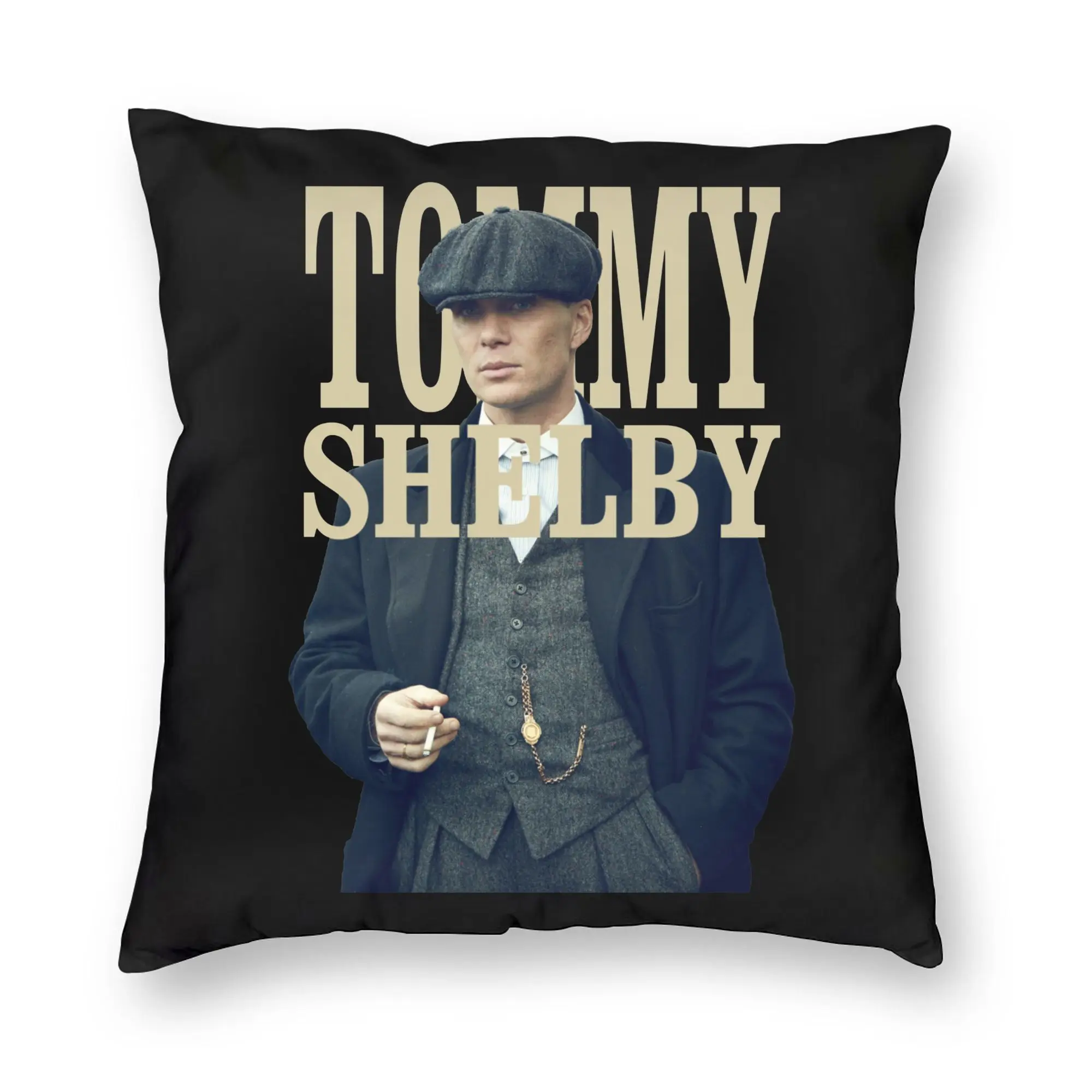 Tommy Shelby Pillowcase Soft Polyester Cushion Cover Decorations P-Peaky Blinders Thomas   Throw Pillow Case Cover Chair Square