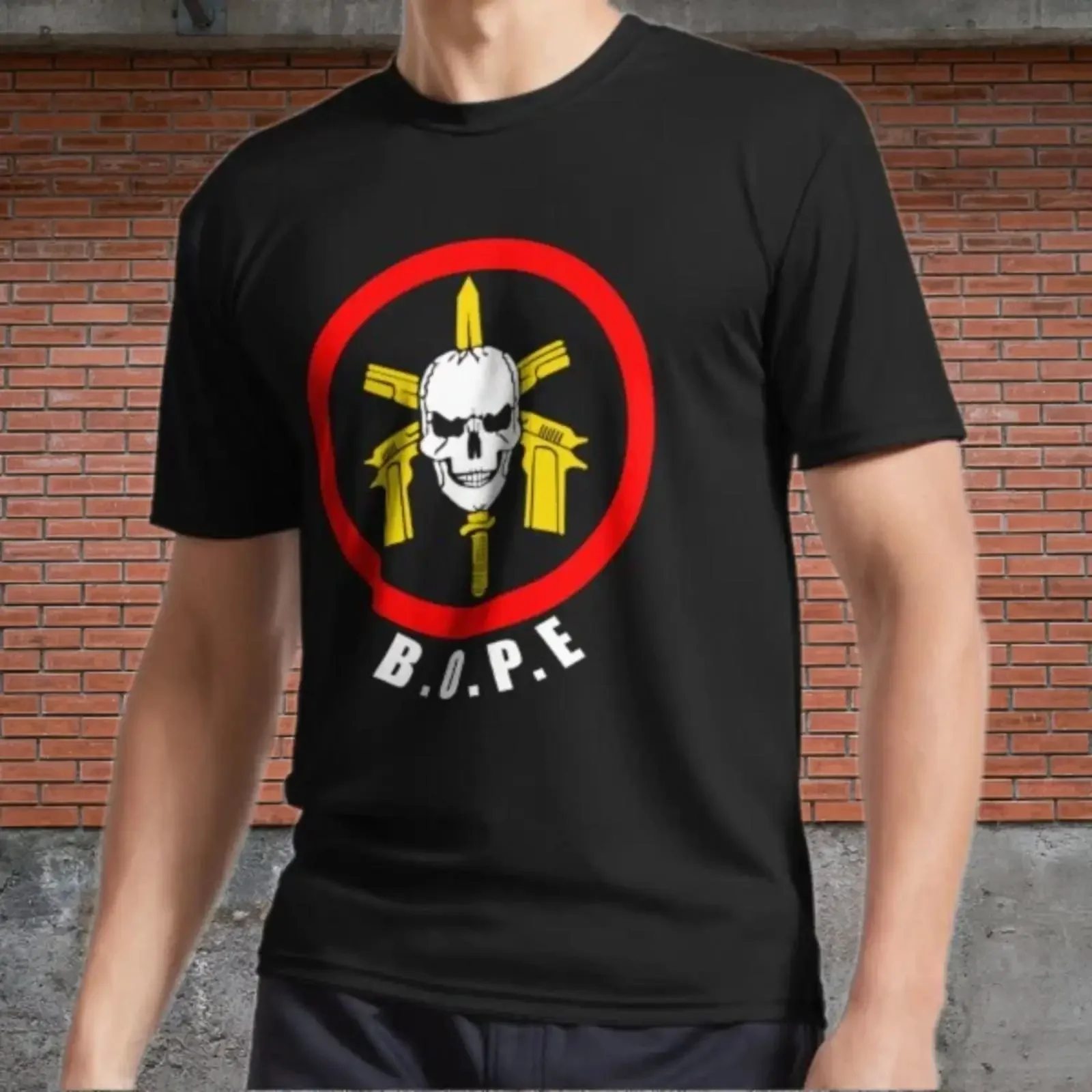 Bope Tropa De Elite Active Logo T Shirt Funny Size S to 5XL Image 1 of 3 vintage Washed fashion streetwear homme