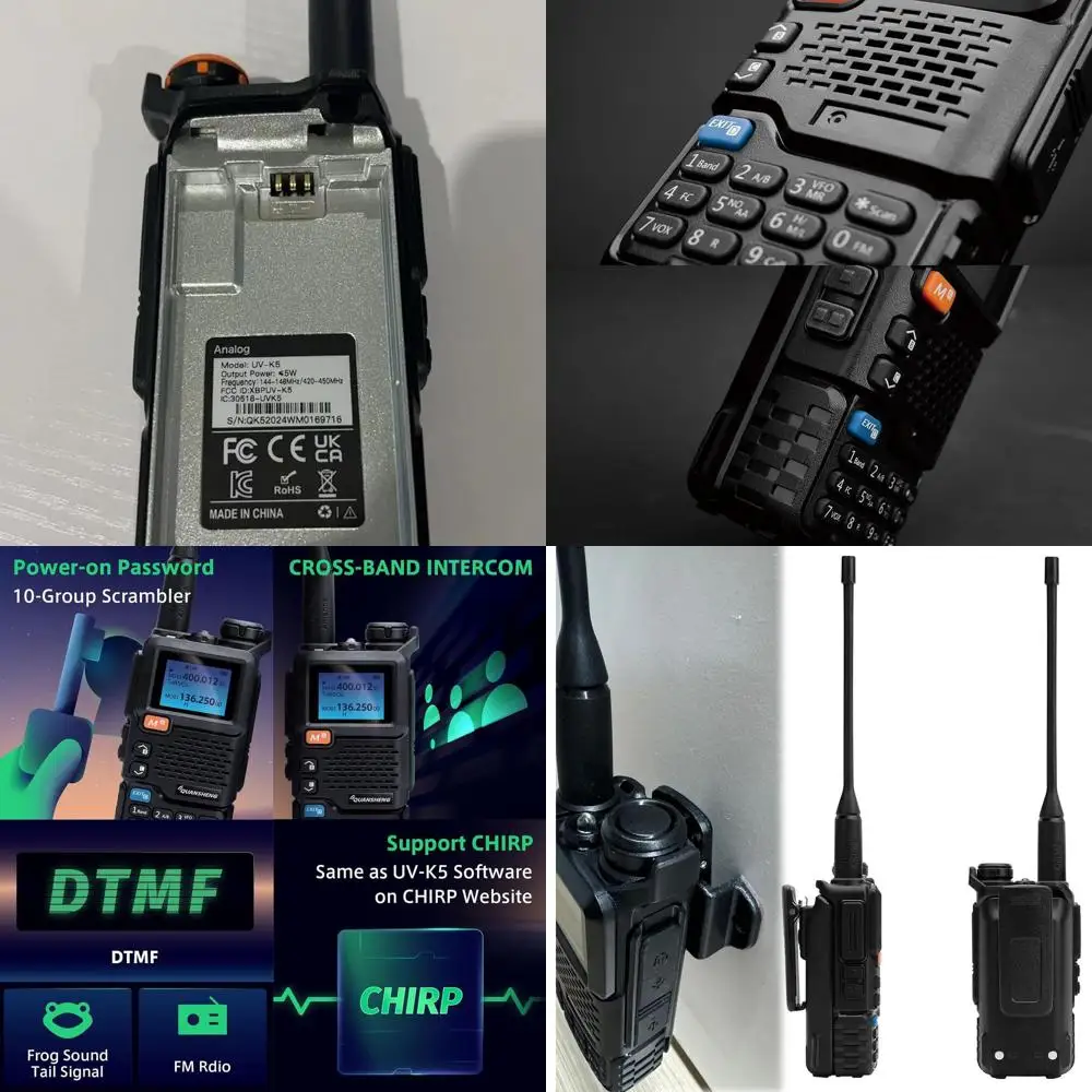 

Рации Quansheng UV-5R Plus для взрослых дальнего действия — 2-сторонняя перезаряжаемая радиосвязь, аксессуары для походов, кемпинга для пеших с N