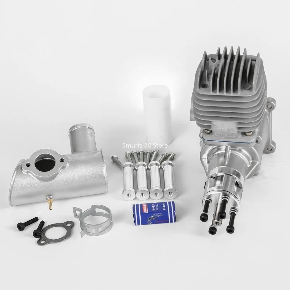 63cc RC Aircraft Model Engine PRO Metal Side Exhaust Aircraft Model Two-stroke Remote Control Fixed Wing Engine Model Toy