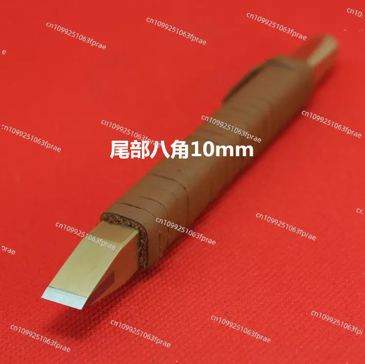 6/8mm Tungsten Steel Seal Carving Knife, Copper Shaft Carbide Cutter for Stone Wood Engraving, Packed with Leather Storage Case