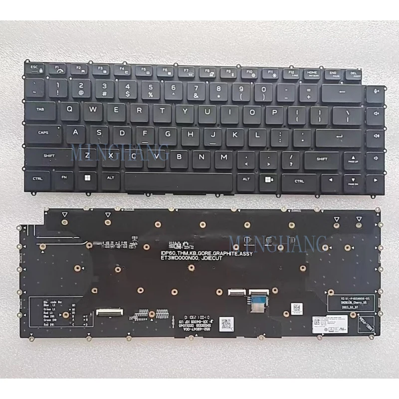 

M New for Dell Alienware X16 R1 Laptop US Mechanical Keyboard With RGB Backlit