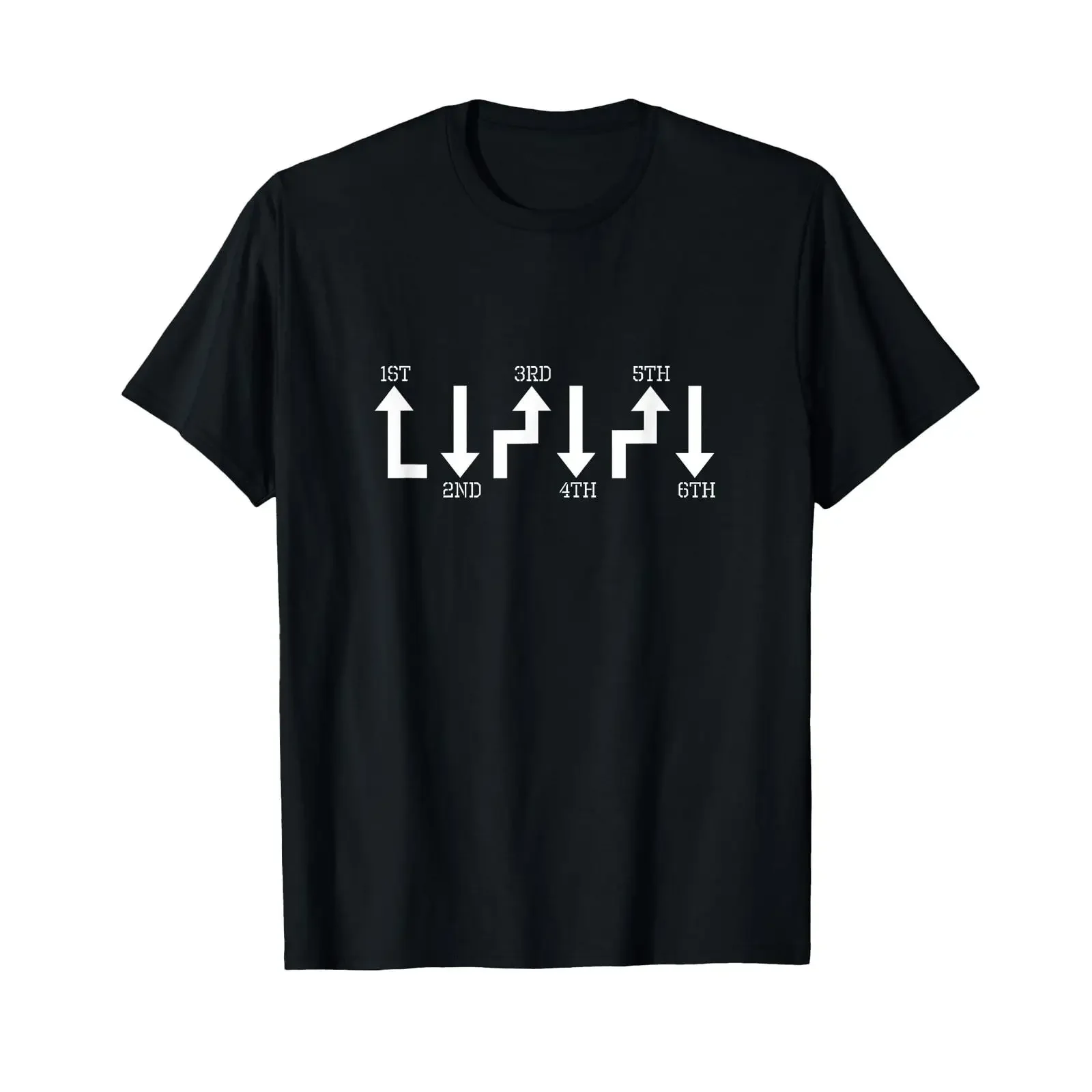 Manual Transmission Gears Stick Shift Driver T Shirt vintage Washed Comfortable designer clothes fashion Versatile Breathable
