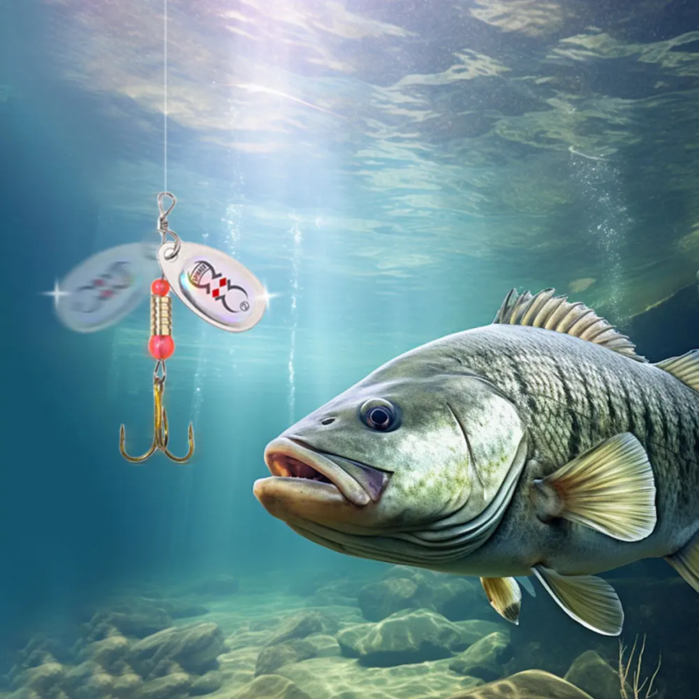 Juego de cucharas de pesca, señuelos de 16 Uds., cebos de Metal para lanzar Spinner, cebos de pesca, Kits de Señuelos de Pesca con bolsa de almacenamiento, estuche para Lucio y carpa