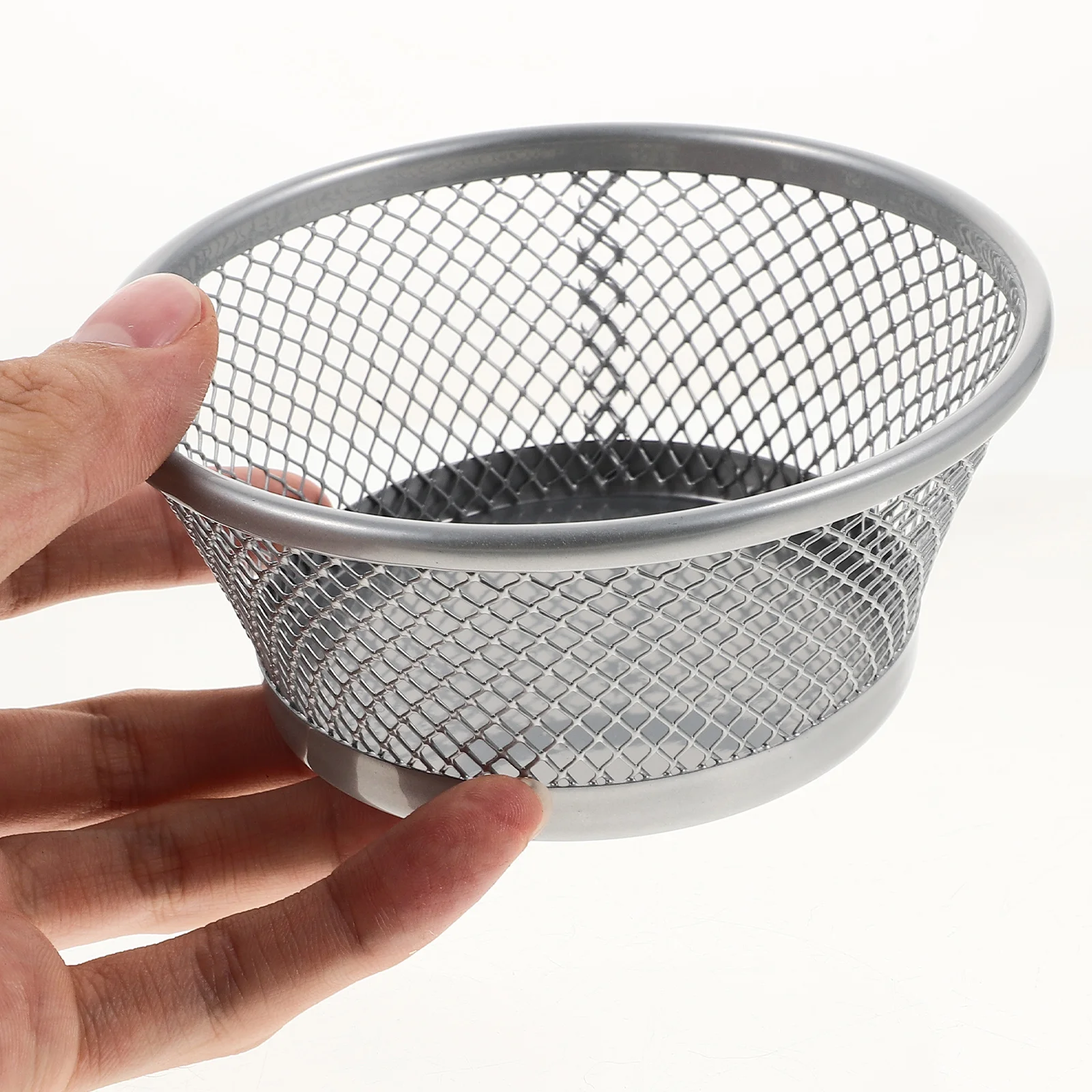 2pcs Practical Paper Clips Holder Desktop Paperclip Container Metal Desk Storage Bucket multifunctional holder