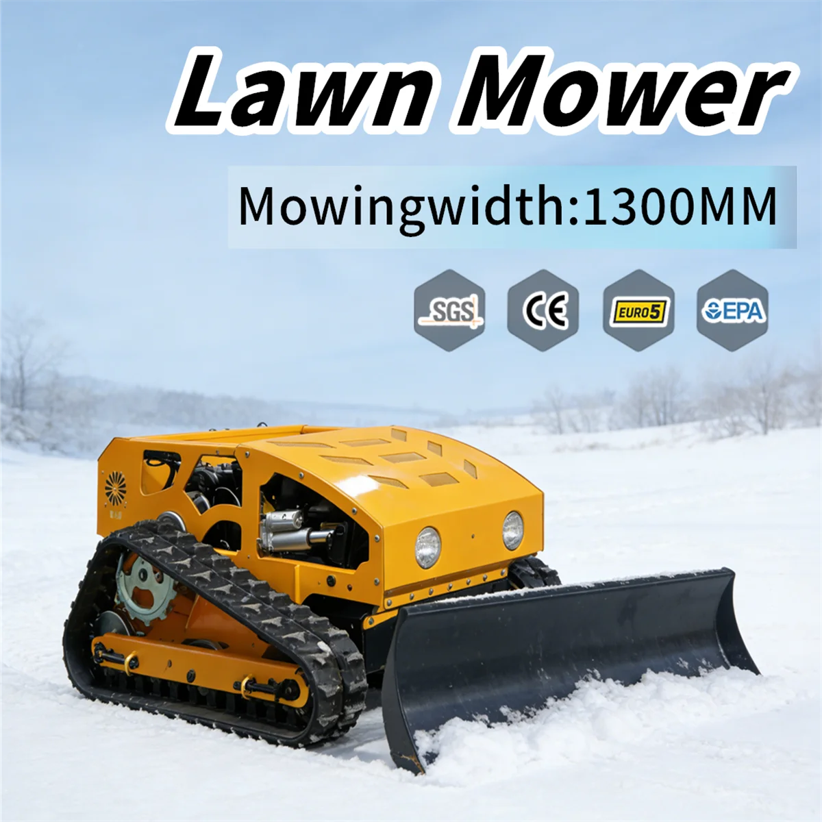 

The Latest Snow Removal Small Mower Remote Control Distance Home Track Mower Price Is Cheap And Customized