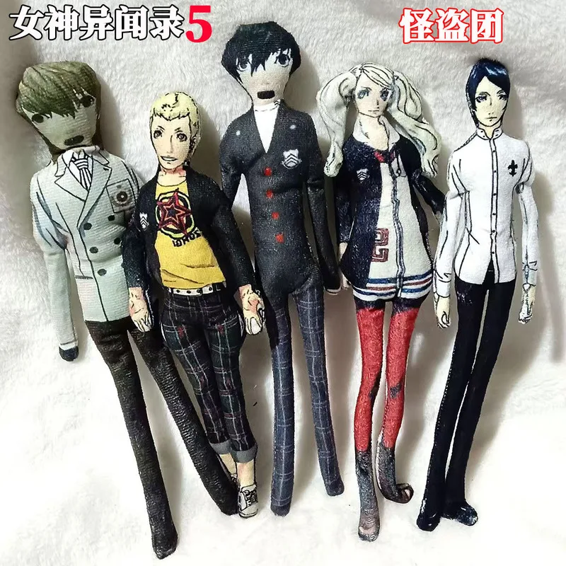 

Cosplay Doll Plush Stuffed Figure Props Game Persona Amamiya Ren Ryuji Sakamoto Yusuke Kitagawa Anne Takamaki Akechi Goro Gift