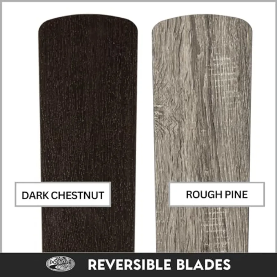 52-Inch Indoor Ceiling Fan in Renton Bronze Finish with Clear 3-Light LED Multi-Arm Lighting E26/B11 Bulb Compatibility and Pul