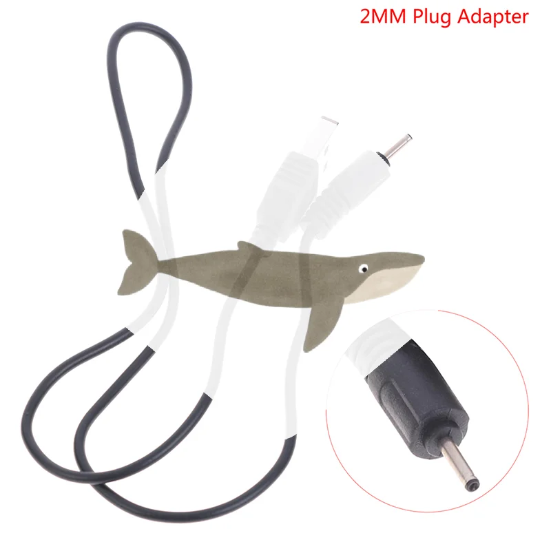 2.0mm Plug Adapter USB Charger Cable Cord For CA-100C Small Pin Phone