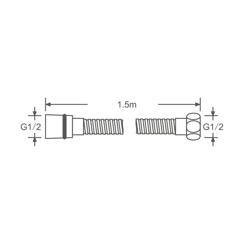 Shower Hose Replacement 59 Inch Extra Long For Bathroom Hand Held Showerhead Hose Extension